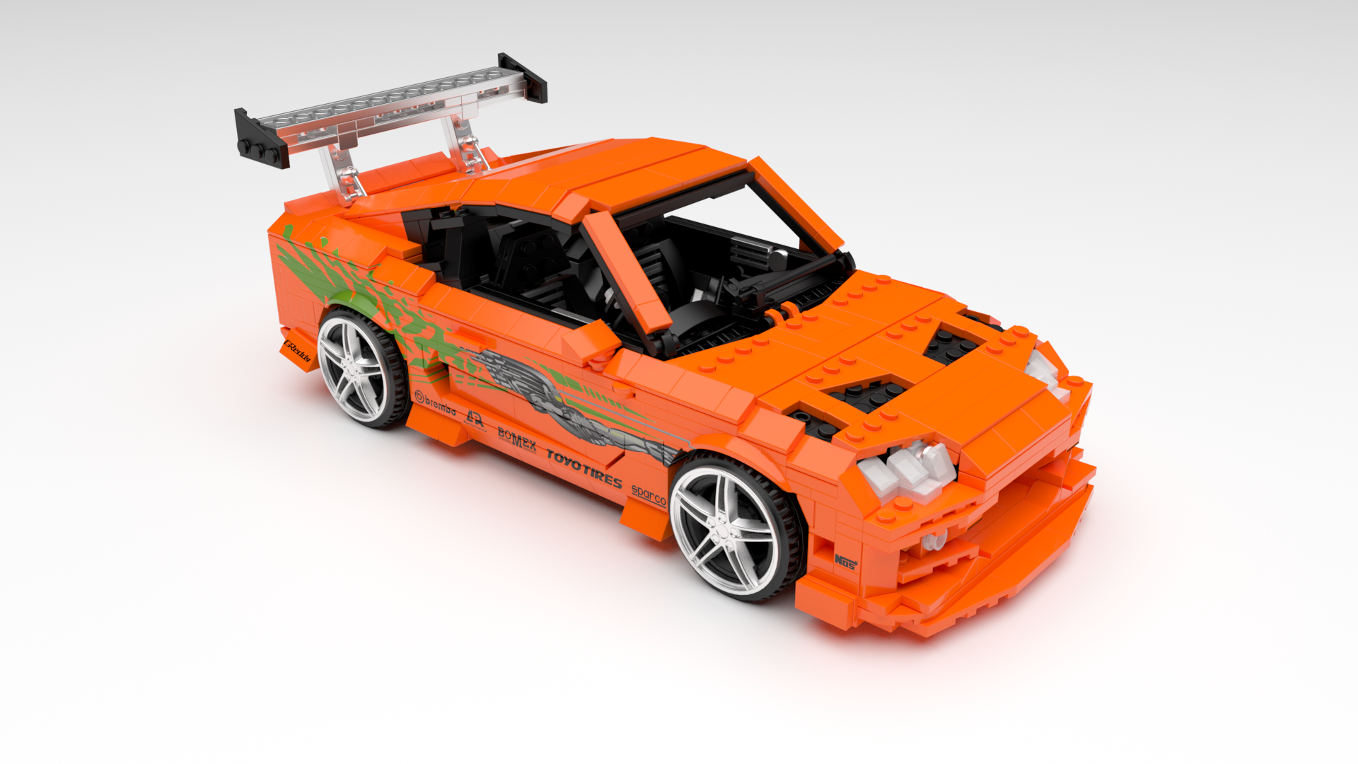 La Toyota Supra Mk4 orange de Fast and Furious existe en LEGO !