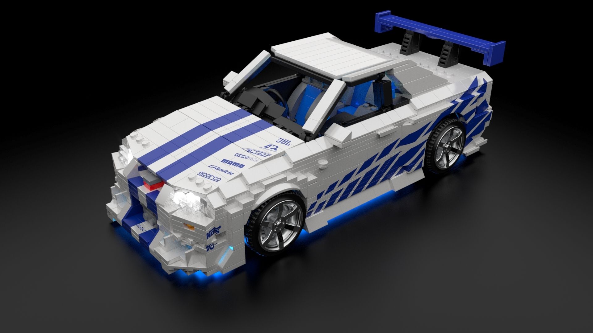 La Nissan Skyline R34 GT-R grise de Fast and Furious existe en Lego !